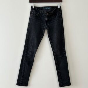 Anchor Blue Iris Black Super Skinny Jeans Size 1